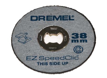 2615S456JC Dremel Silicon Carbide Cutting Disc, 38mm x 1.12mm Thick, 5 in pack