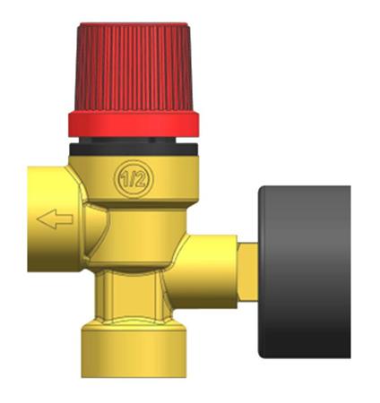 429-642 RS PRO 3bar Pressure Relief Valve With Female BSP 1/2 in BSP Connection