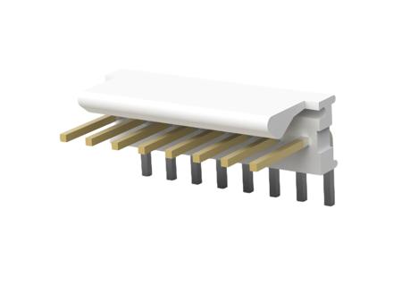 3-641216-8 TE Connectivity MTA 100 Series Right Angled Board Mount PCB Header, 8 Contact(s), 2.54mm Pitch, 1 Row(s), Shrouded