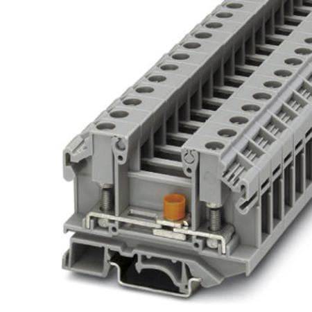0790446 Phoenix Contact  OTTA 6-T Series Grey, 0.1 → 6mm², Single-Level, Screw Termination