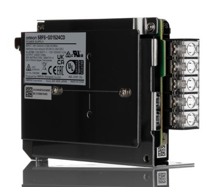 S8FS-G01524CD S8FS-G Switched Mode Power Supply DIN Rail Power Supply, 15W, Maximum of 24V dc/ 650mA