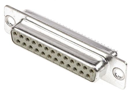 09670254704 HARTING 25 Way Panel Mount D-sub Connector Socket, 2.77mm Pitch
