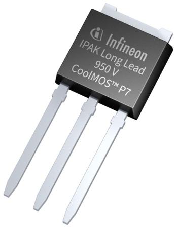 IPU95R2K0P7AKMA1 Quad N-Channel MOSFET Transistor & Diode, 4 A, 950 V, 3-Pin PG-TO 251 Infineon