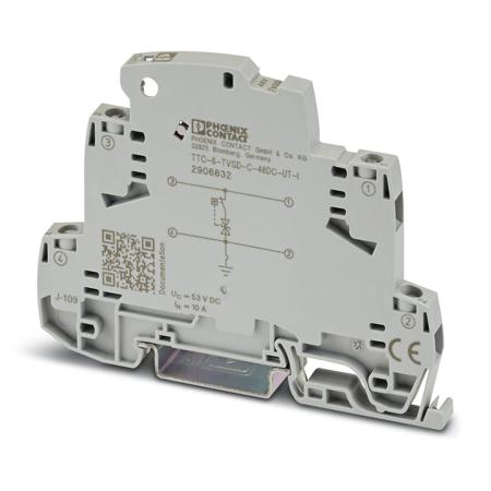 2906832 Phoenix Contact Surge Protector, DIN Rail Mount