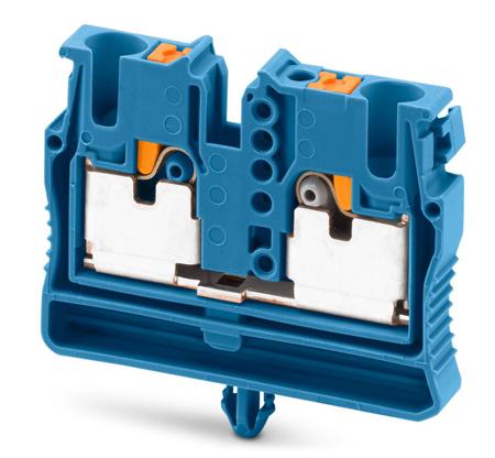 3249012 Phoenix Contact Blue Feed Through Terminal Block, 2-Level, Push In Termination