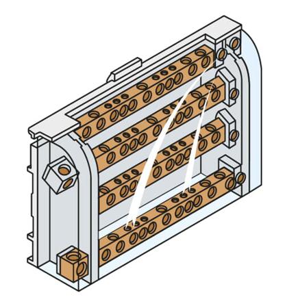 1STQ008294A0000 ABB AD1027 Series Terminal Box, IP20, 90 x 160.5 x 50mm