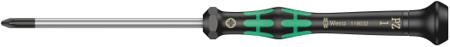 05118032001 Wera Pozidriv Precision Screwdriver, PZ1 Tip, 80 mm Blade, 177 mm Overall