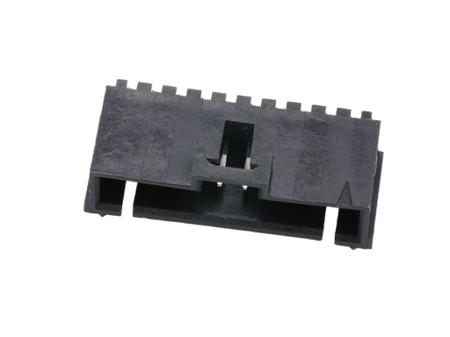 70555-0044 Molex 70555 Series Right Angle Through Hole Header, 10 Contact(s), 2.54 mm Pitch, 1 Row, Shrouded