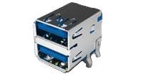 1932355-1 TE Connectivity Straight, Socket- Dual Port 3.0 USB Connector