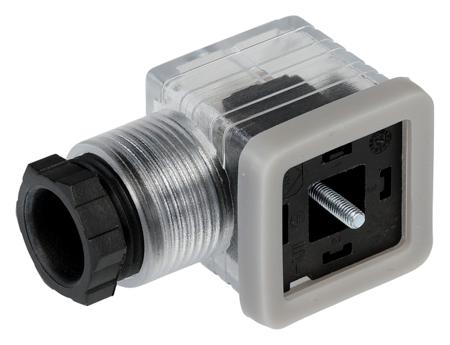 811-8304 RS Pro 2P+E DIN 43650 A Solenoid Valve Connector, Female, Cable Mount, ME-211/SL Series, 10A, 110 V dc