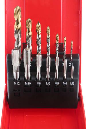 L115101 Dormer 14 Piece HSS-TiN Tap & Drill Set, 1.1 → 8.3 mm