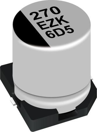 EEHZK1V181V Panasonic 180μF Hybrid, Polymer Aluminium Capacitors 35V dc, Surface Mount -