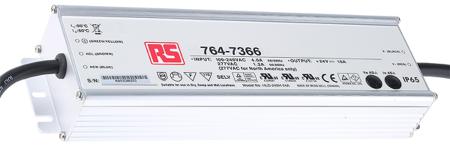 HLG-240H-24A MEAN WELL LED Driver, 24V Output, 240W Output, 5 → 10A Output, Constant Voltage Dimmable
