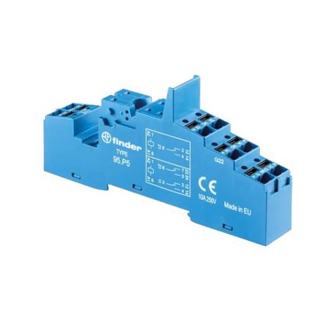 95-P5SPA Finder Relay Socket, DIN Rail for use with Various Series