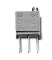 64WR20KLF 20kΩ, Through Hole Trimmer Potentiometer 0.25 W @ 85 °C Top Adjust TT ElectronicsBI, 64