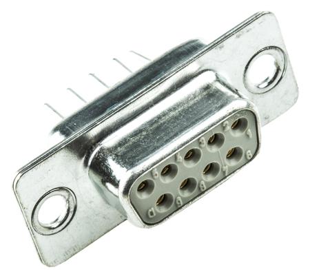 09670094754 HARTING 9 Way Through Hole D-sub Connector Socket, 2.74mm Pitch