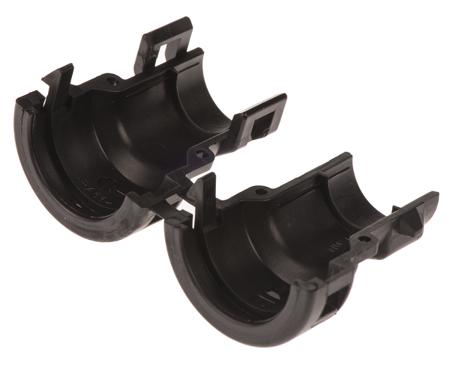 965786-1 TE Connectivity Cable Clamp Black Polyamide 6.6 Cable Clamp, 11.2mm Max. Bundle