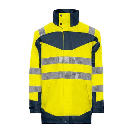 VESTECAPHO3JM2L T2S Cap Horn Yellow Unisex Hi Vis Jacket, XXL
