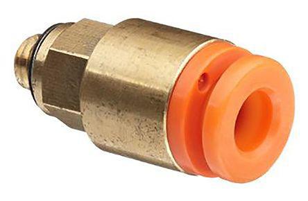 KQ2H07-32N SMC Pneumatic Straight Threaded-to-Tube Adapter, UNF 10-32 Male, Push In 1/4 in