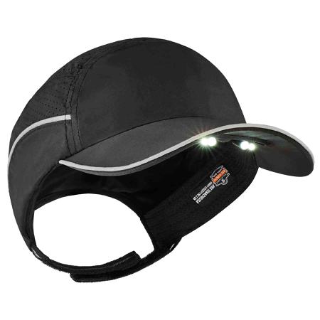 23369 Ergodyne Black Standard Peak Bump Cap, Foam Protective Material