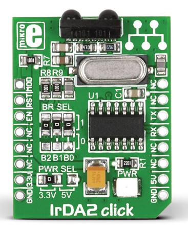 MIKROE-1195 MikroElektronika IrDA2 click MCP2120, TFDU4101 Development Kit for MikroBUS
