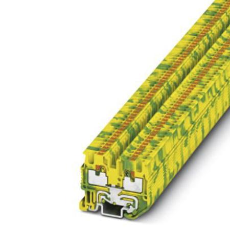 3248110 Phoenix Contact  MPT 1.5/S-PE Series Green/Yellow, 1.5mm², Single-Level, Push In Termination