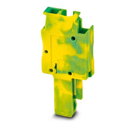 3040711 Phoenix Contact SPB Series SPB 2,5/ 1 GNYE Terminal Plug, 1-Way, 24A, 28 - 12 Wire, Spring Cage Termination