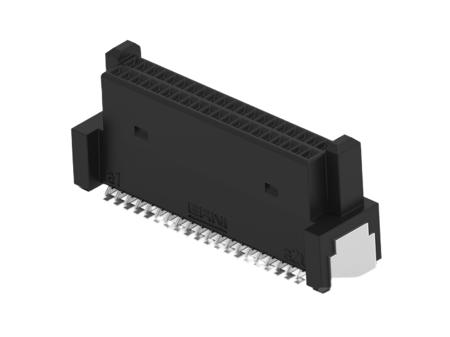294029-E ERNI ERNI MicroCon Series Vertical Surface Mount PCB Socket, 40-Contact, 2-Row, 0.8mm Pitch, Surface Mount Termination