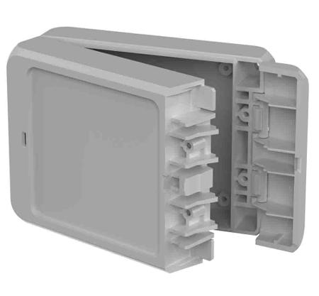 96032145-B-100804-ABS-7035 Bopla Bocube Series ABS General Purpose Enclosure, IP66, IP68, Flanged, 113 x 80 x 40mm