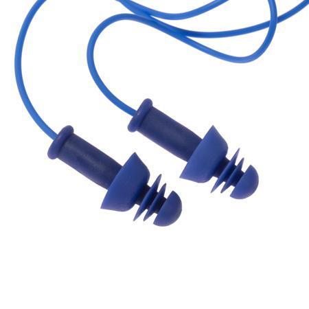 2111239 Uvex Blue Reusable Corded Ear Plugs, 27dB Rated, Metal Detectable, 50 Pairs