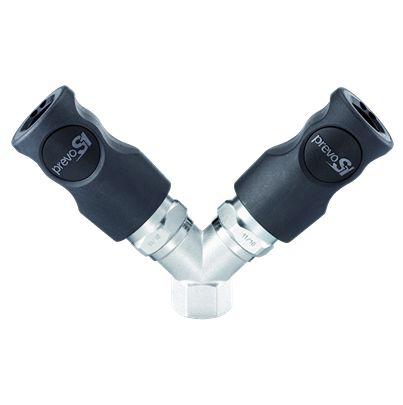 CSI-088103 PREVOST Composite Body Female Pneumatic Quick Connect Coupling, G 1/2 Female Female Thread