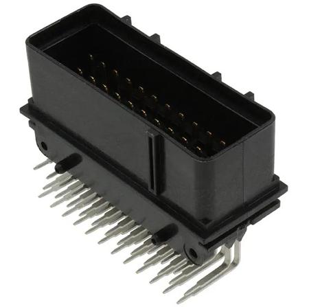 344108-1 TE Connectivity EconoSeal III 070, 5mm Pitch, 36 Way, 3 Row, Right Angle PCB Header, Through Hole