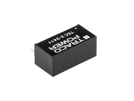 TEC-3-2411 TRACOPOWER TEC 3 3W Isolated DC-DC Converter Through Hole, Vin 18 → 36 V dc, Vout 5V dc, I/O isolation 1600V dc