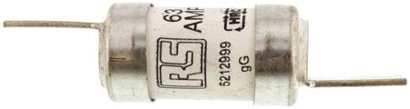 521-2999 RS Pro 63A F2 British Standard Fuse, gG, 415V ac HRC