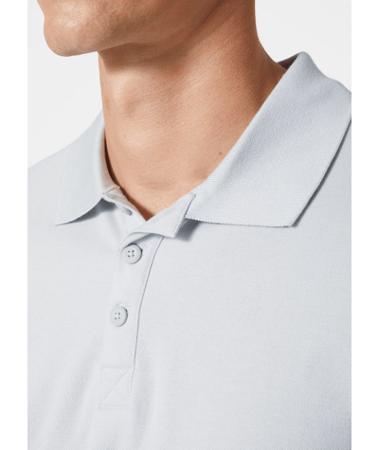 79167_910-M Helly Hansen Classic Grey 100% Cotton Polo Shirt, UK- M, EUR- M