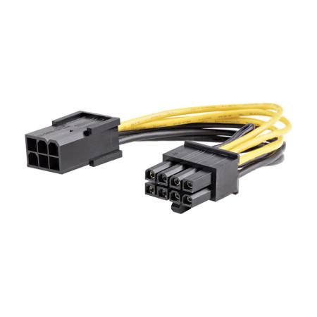 PCIEX68ADAP StarTech.com 6 Way Female PCIe to 8 Way Male PCIe Wire to Board Cable, 154.9mm