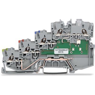 2000-5417-1102-950 Wago Grey 2000 Terminal Block, 4 level