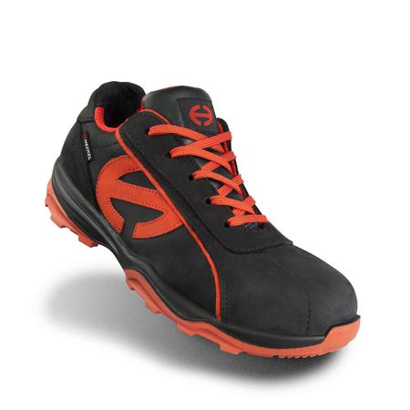 6260338 Heckel RUN-R Men's Black, Red Composite Toe Capped Safety Trainers, UK 5, EU 38