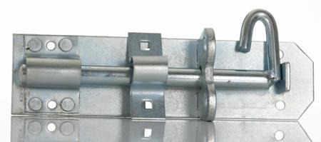 254-9968 RS PRO Steel Padlockable Zinc Door Bolt