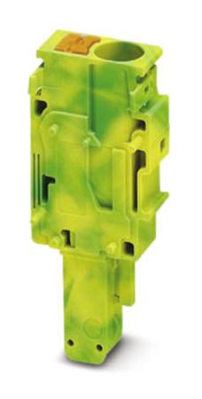 3061716 Phoenix Contact, PP-H 6/ 1-M GNYE, Pluggable Terminal Block, Plug, Push In Termination,