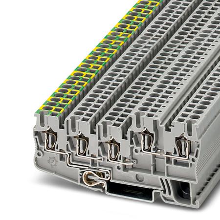 3209060 Phoenix Contact  5/4-PE/2B/L, STIO 2 Series Grey, 2.5mm², 4-Level, Spring Termination