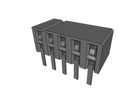 872641052 Molex 87264 Series Right Angle Surface Mount PCB Header, 10 Contact(s), 2 mm Pitch, 2 Row, Shrouded