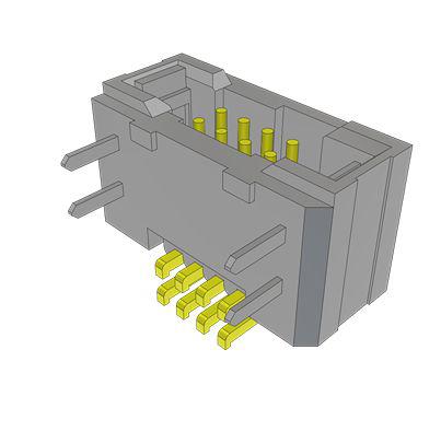 TFM-104-02-S-DH-TR Samtec TFM Series Horizontal Surface Mount PCB Header, 8 Contact(s), 1.27mm Pitch, 2 Row(s), Shrouded