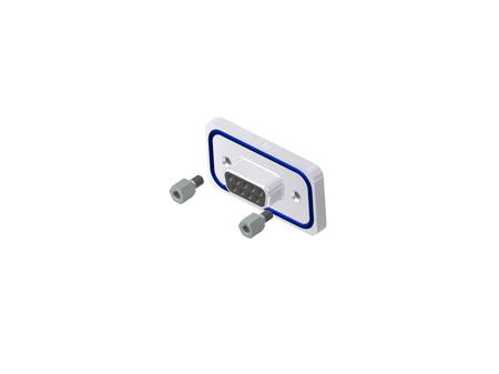 15-000613 CONEC 15 Series Zinc Alloy D Sub Backshell, 9 Way, Strain Relief