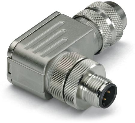 756-9501-040-000 WAGO Industrial Circular Connectors, 4 Contacts, Plug-In, M12 Connector, Plug, Male, IP67, 756 Series
