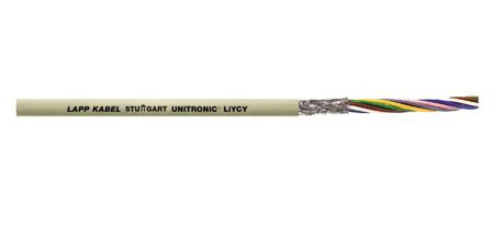 0034807-50 Lapp UNITRONIC LiYCY Control Cable, 7 Cores 1 mm² 17 AWG, 50 m, Screened Stranded, Grey Polyvinyl Chloride Sheath