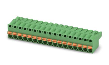 1902262 Phoenix Contact, 5.08mm Pitch, FKCT 2.5/17-ST-5.08, 17 Way, Pluggable Terminal Block, Plug, Spring Cage Termination,