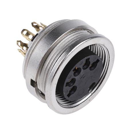 0304-05 Lumberg 5 Pole Din Socket Socket, DIN EN 60529, 60 V ac IP68