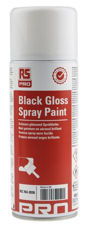 764-3036 RS PRO 400ml Black Gloss Spray Paint