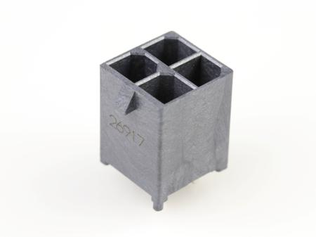 172065-0304 Molex 172065 Series Vertical Through Hole PCB Header, 4 Contact(s), 5.7 mm Pitch, 2 Row, Shrouded
